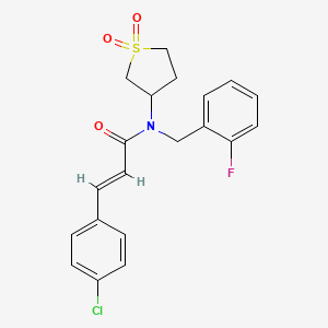 (2E)-3-(4-chlorophenyl)-N-(1,1-dioxidotetrahydrothiophen-3-yl)-N-(2-fluorobenzyl)prop-2-enamide