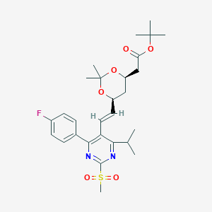 Tert-butyl-7-[4-(4-fluorophenyl)-6-isopropyl-2-methylsulfonylpyrimidin-5-YL]-(3R,5S)-isopropylidene-(E)-6-heptenoate