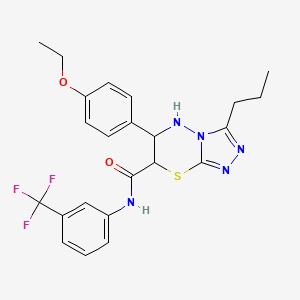 6-(4-ethoxyphenyl)-3-propyl-N-[3-(trifluoromethyl)phenyl]-6,7-dihydro-5H-[1,2,4]triazolo[3,4-b][1,3,4]thiadiazine-7-carboxamide