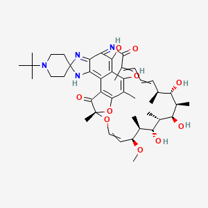 molecular formula C₄₄H₆₀N₄O₁₀ B1140550 25-O-Deacetyl Rifabutin CAS No. 100324-63-8