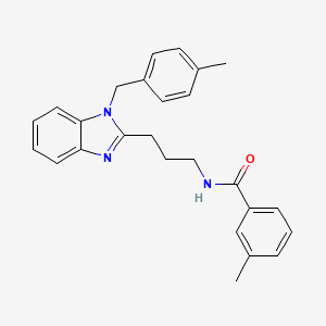 3-methyl-N-{3-[1-(4-methylbenzyl)-1H-benzimidazol-2-yl]propyl}benzamide