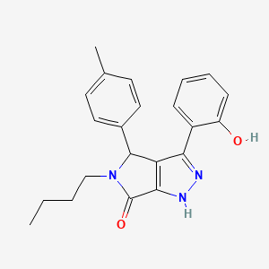 5-butyl-3-(2-hydroxyphenyl)-4-(4-methylphenyl)-4,5-dihydropyrrolo[3,4-c]pyrazol-6(1H)-one