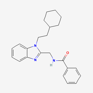 N-{[1-(2-cyclohexylethyl)-1H-benzimidazol-2-yl]methyl}benzamide