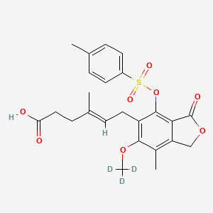 molecular formula C₂₄H₂₃D₃O₈S B1140561 4'-甲苯磺酰霉酚酸-d3 CAS No. 1185242-13-0