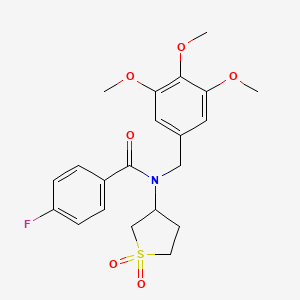 N-(1,1-dioxidotetrahydrothiophen-3-yl)-4-fluoro-N-(3,4,5-trimethoxybenzyl)benzamide