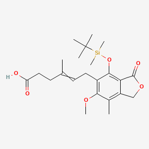 molecular formula C₂₃H₃₄O₆S B1140564 4'-叔丁基二甲基甲硅烷基霉酚酸 CAS No. 1076199-63-7