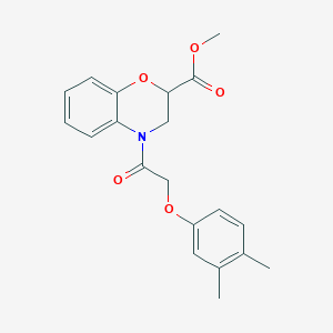 methyl 4-[(3,4-dimethylphenoxy)acetyl]-3,4-dihydro-2H-1,4-benzoxazine-2-carboxylate