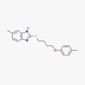 5-methyl-2-{[4-(4-methylphenoxy)butyl]sulfanyl}-1H-benzimidazole