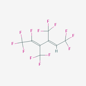 B1140572 (2E,4Z)-1,1,1,2,6,6,6-heptafluoro-3,4-bis(trifluoromethyl)hexa-2,4-diene CAS No. 104047-06-5