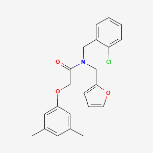 N-(2-chlorobenzyl)-2-(3,5-dimethylphenoxy)-N-(furan-2-ylmethyl)acetamide