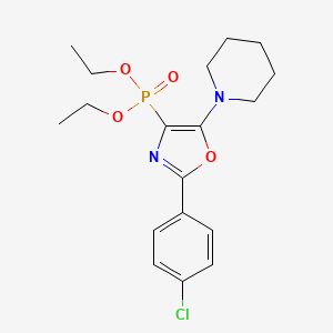 Diethyl [2-(4-chlorophenyl)-5-(piperidin-1-yl)-1,3-oxazol-4-yl]phosphonate