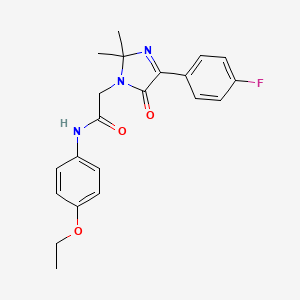 N-(4-ethoxyphenyl)-2-[4-(4-fluorophenyl)-2,2-dimethyl-5-oxo-2,5-dihydro-1H-imidazol-1-yl]acetamide