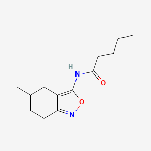 N-(5-methyl-4,5,6,7-tetrahydro-2,1-benzoxazol-3-yl)pentanamide