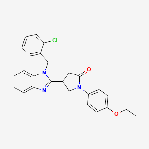 4-[1-(2-chlorobenzyl)-1H-benzimidazol-2-yl]-1-(4-ethoxyphenyl)pyrrolidin-2-one