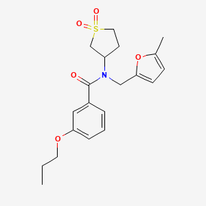 N-(1,1-dioxidotetrahydrothiophen-3-yl)-N-[(5-methylfuran-2-yl)methyl]-3-propoxybenzamide