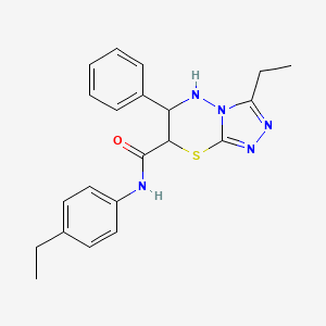 3-ethyl-N-(4-ethylphenyl)-6-phenyl-6,7-dihydro-5H-[1,2,4]triazolo[3,4-b][1,3,4]thiadiazine-7-carboxamide