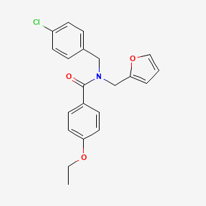 N-(4-chlorobenzyl)-4-ethoxy-N-(furan-2-ylmethyl)benzamide