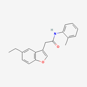 2-(5-ethyl-1-benzofuran-3-yl)-N-(2-methylphenyl)acetamide