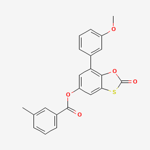 7-(3-Methoxyphenyl)-2-oxo-1,3-benzoxathiol-5-yl 3-methylbenzoate