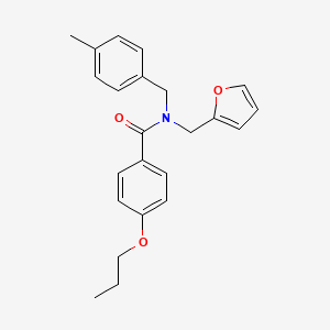 N-(furan-2-ylmethyl)-N-(4-methylbenzyl)-4-propoxybenzamide