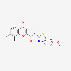 N-(6-ethoxy-1,3-benzothiazol-2-yl)-7,8-dimethyl-4-oxo-4H-chromene-2-carboxamide