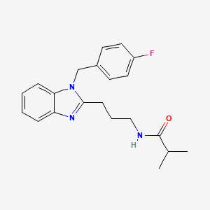 N-{3-[1-(4-fluorobenzyl)-1H-benzimidazol-2-yl]propyl}-2-methylpropanamide