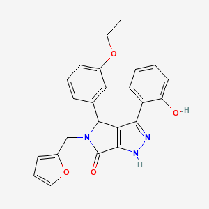 4-(3-ethoxyphenyl)-5-(furan-2-ylmethyl)-3-(2-hydroxyphenyl)-4,5-dihydropyrrolo[3,4-c]pyrazol-6(1H)-one