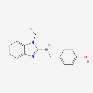 4-{[(1-ethyl-1H-benzimidazol-2-yl)amino]methyl}phenol