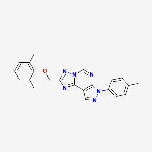 2,6-Dimethylphenyl {[7-(4-methylphenyl)-7H-pyrazolo[4,3-E][1,2,4]triazolo[1,5-C]pyrimidin-2-YL]methyl} ether