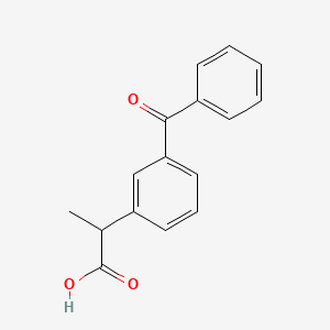 molecular formula C₁₅¹³CH₁₁D₃O₃ B1140596 Ketoprofen CAS No. 1189508-77-7