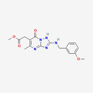 Methyl {7-hydroxy-2-[(3-methoxybenzyl)amino]-5-methyl[1,2,4]triazolo[1,5-a]pyrimidin-6-yl}acetate