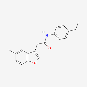 N-(4-ethylphenyl)-2-(5-methyl-1-benzofuran-3-yl)acetamide