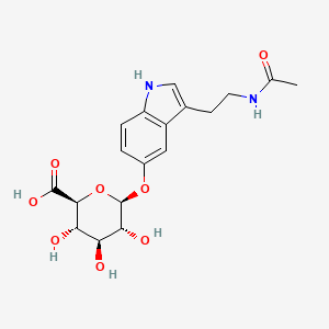 molecular formula C₁₈H₂₂N₂O₈ B1140601 n-Acetylserotonin glucuronide CAS No. 18430-06-3