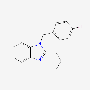 1-(4-fluorobenzyl)-2-(2-methylpropyl)-1H-benzimidazole