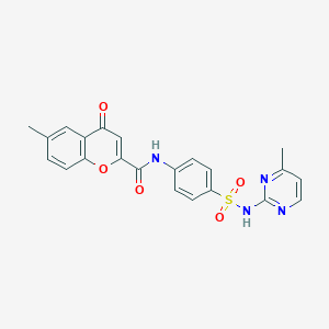 6-methyl-N-{4-[(4-methylpyrimidin-2-yl)sulfamoyl]phenyl}-4-oxo-4H-chromene-2-carboxamide