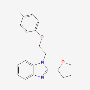 1-[2-(4-methylphenoxy)ethyl]-2-(tetrahydrofuran-2-yl)-1H-benzimidazole