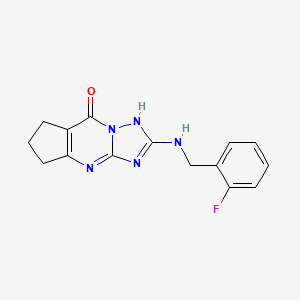 2-[(2-fluorobenzyl)amino]-6,7-dihydro-5H-cyclopenta[d][1,2,4]triazolo[1,5-a]pyrimidin-8-ol