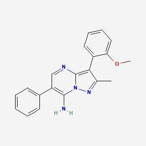 3-(2-Methoxyphenyl)-2-methyl-6-phenylpyrazolo[1,5-a]pyrimidin-7-amine