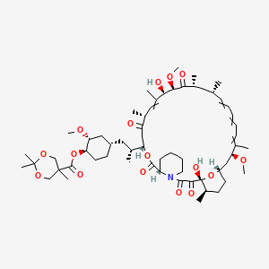 molecular formula C₅₉H₉₁NO₁₆ B1140608 Temsirolimus Acetonide CAS No. 162635-03-2