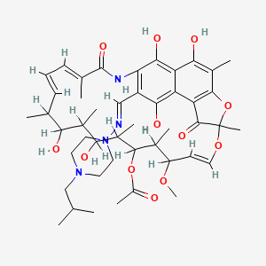 molecular formula C₄₆H₆₄N₄O₁₂ B1140611 Rifamdin CAS No. 89499-17-2