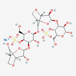 molecular formula C24H37NaO25S2 B1140613 Neocarratetraose 4(1),4(3)-disulfate disodium salt CAS No. 108347-92-8