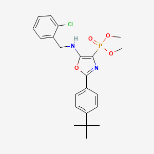 Dimethyl {2-(4-tert-butylphenyl)-5-[(2-chlorobenzyl)amino]-1,3-oxazol-4-yl}phosphonate