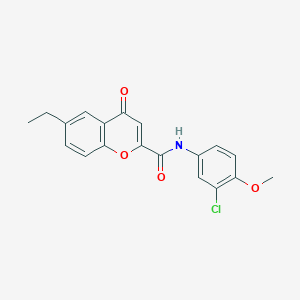 N-(3-chloro-4-methoxyphenyl)-6-ethyl-4-oxo-4H-chromene-2-carboxamide