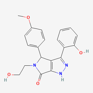 5-(2-hydroxyethyl)-3-(2-hydroxyphenyl)-4-(4-methoxyphenyl)-4,5-dihydropyrrolo[3,4-c]pyrazol-6(2H)-one