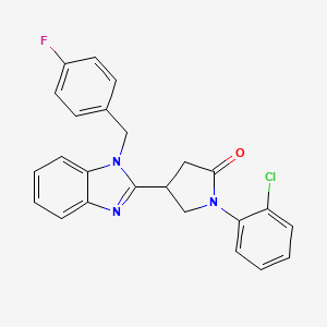 1-(2-chlorophenyl)-4-[1-(4-fluorobenzyl)-1H-benzimidazol-2-yl]pyrrolidin-2-one