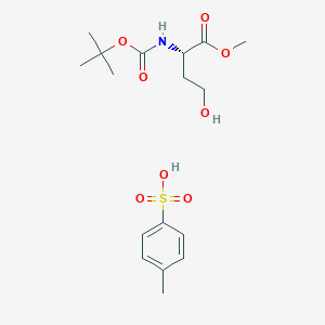 molecular formula C₁₇H₂₅NO₇S B1140620 (S)-N-Boc-L-homoserine Methyl Ester Tosylate CAS No. 120042-09-3