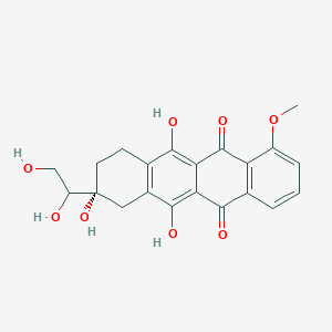 molecular formula C₂₁H₂₀O₈ B1140622 7-Deoxy Doxorubicinol Aglycone (Mixture of Diastereomers) 85% CAS No. 187105-52-8