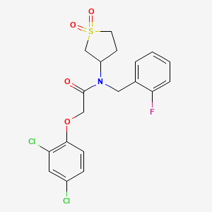 2-(2,4-dichlorophenoxy)-N-(1,1-dioxidotetrahydrothiophen-3-yl)-N-(2-fluorobenzyl)acetamide