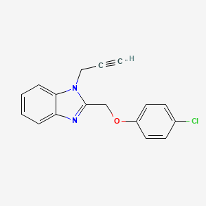 2-[(4-chlorophenoxy)methyl]-1-(prop-2-yn-1-yl)-1H-benzimidazole