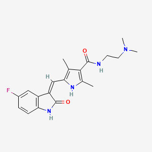 molecular formula C₂₀H₂₃FN₄O₂ B1140631 N,N-Dimethyl Sunitinib CAS No. 326914-17-4